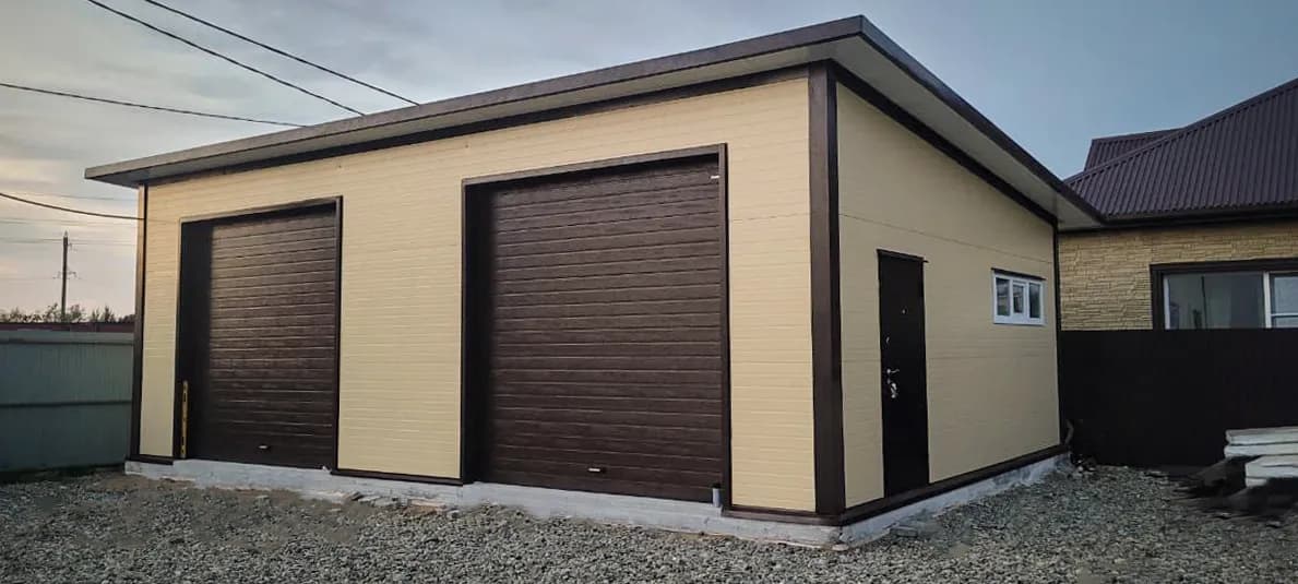 Автосервис-гараж из из сэндвич панелей