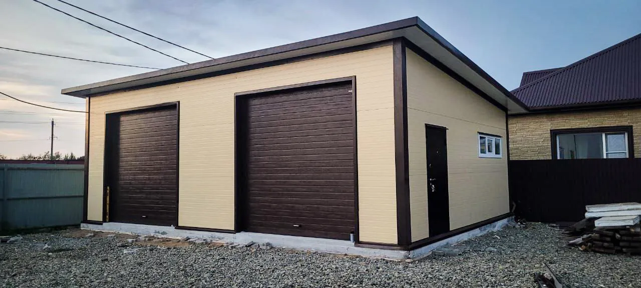 Гаражи из сэндвич панелей - изображение 1